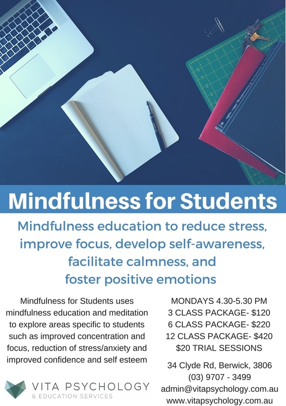 Mindfulness program | Vita Psychology | Berwick